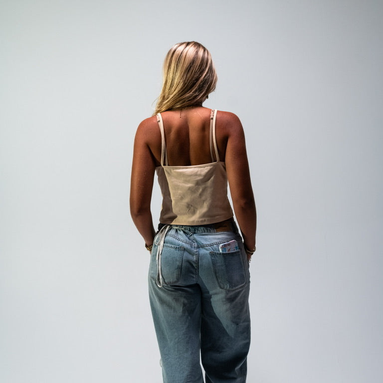 Cream Tank Top