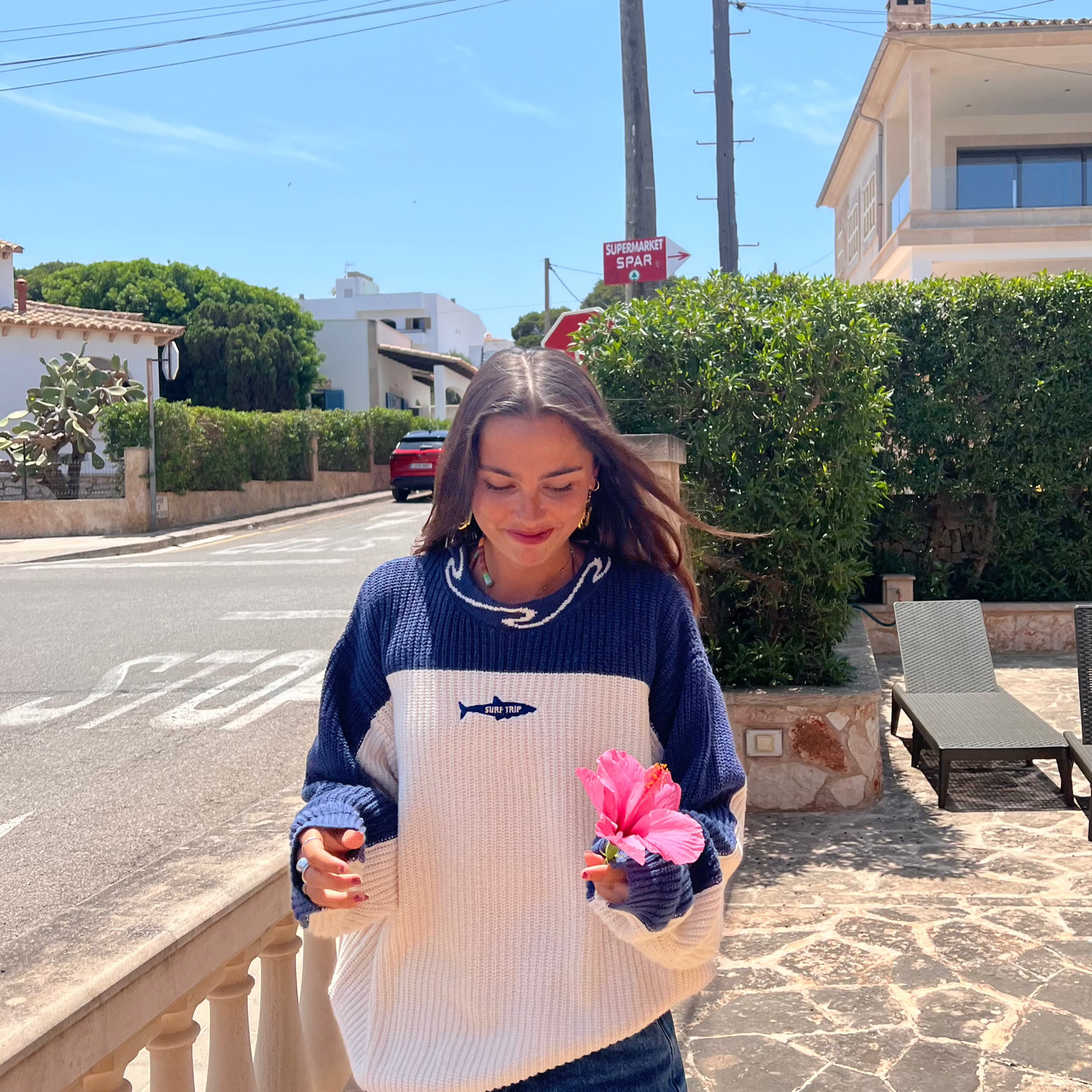 Shark Knit Sweater Navy INFLUENCER ONLY