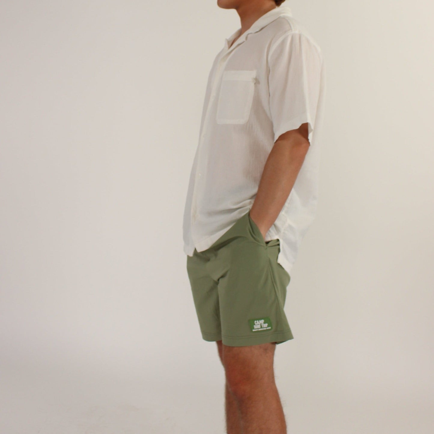 Camp Surf Trip Trunks Sage Green - Surf Trip Supply