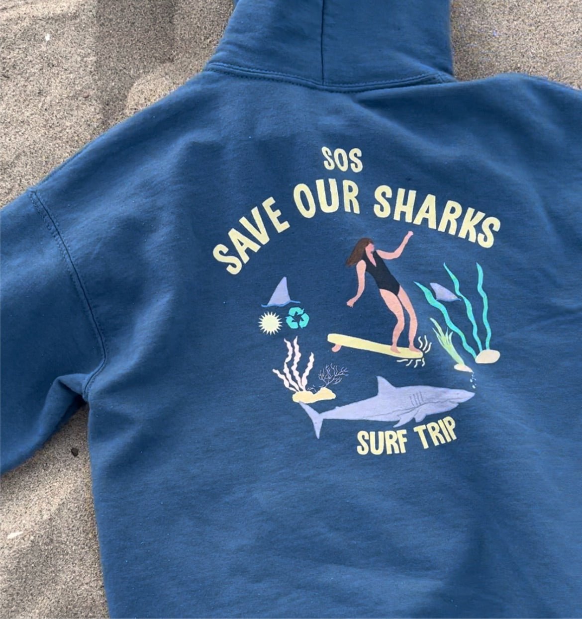 Shark Hoodie - Surf Trip Supply
