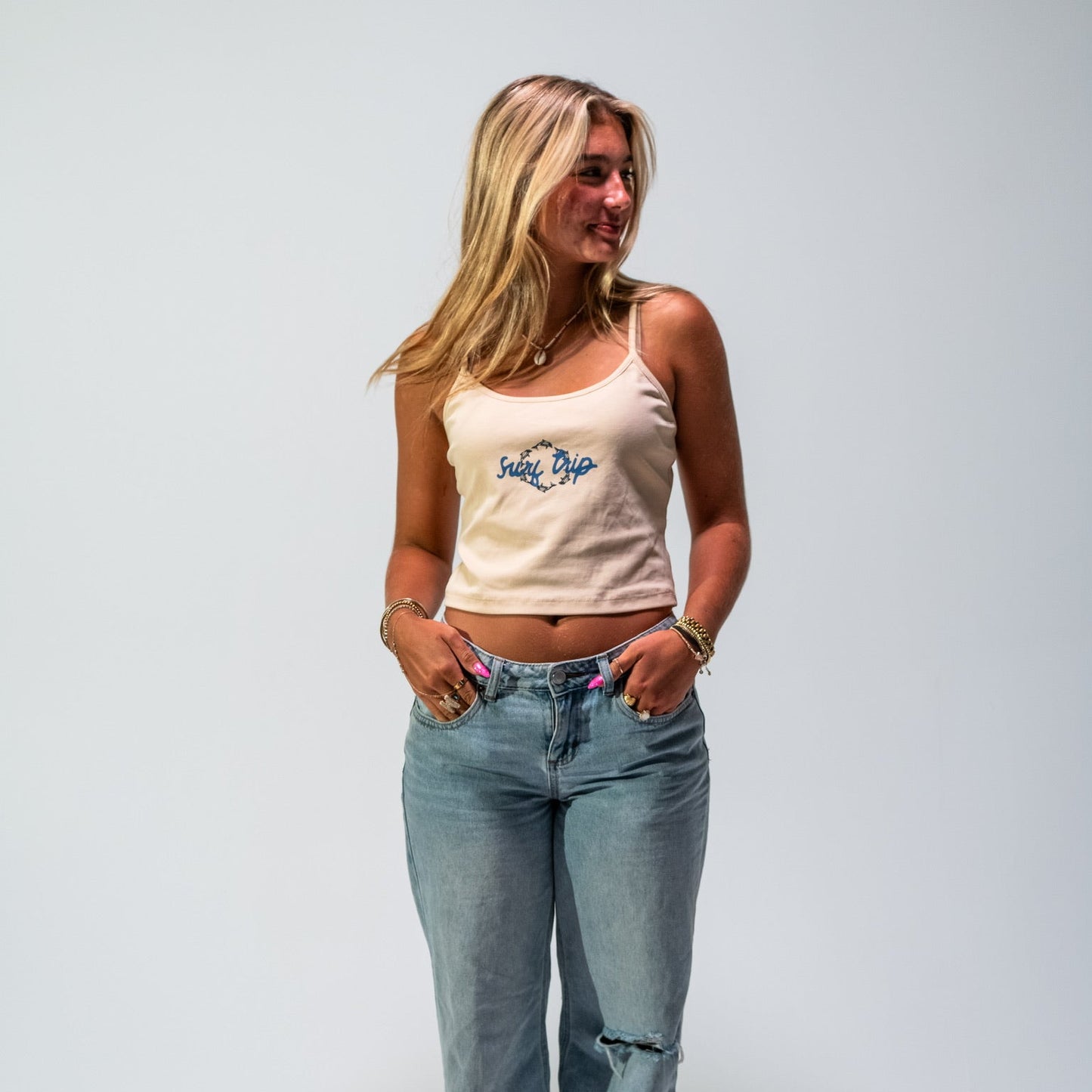 Cream Tank Top