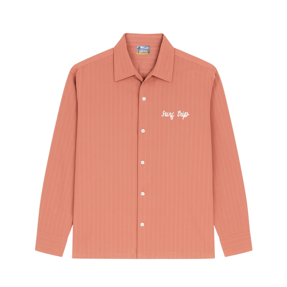 Long Sleeve Button Up Salmon