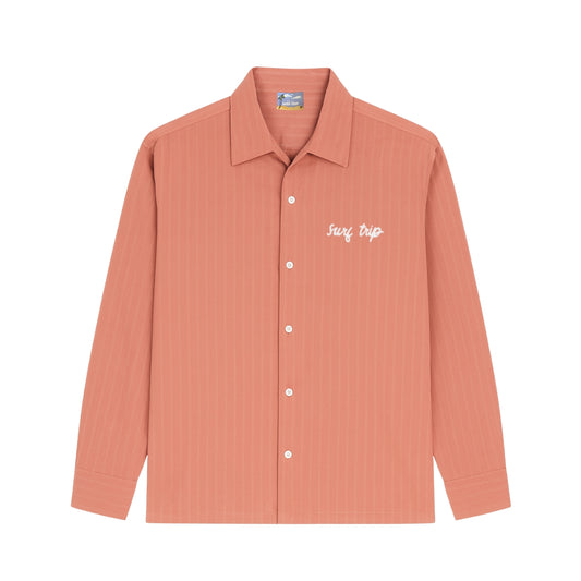 Long Sleeve Button Up Salmon
