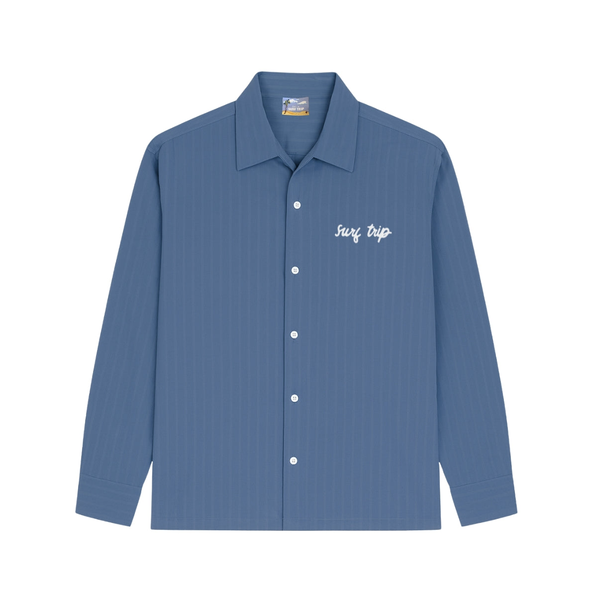 Long Sleeve Button Up Blue