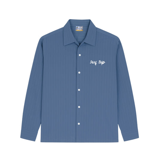Long Sleeve Button Up Blue