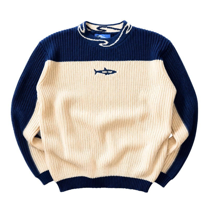 Shark Knit Sweater Navy