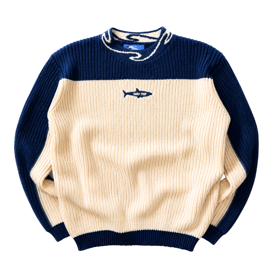 Shark Knit Sweater Navy