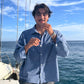 Long Sleeve Button Up Blue