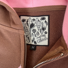 Sea Shell Zipup Hoodie Chocolate
