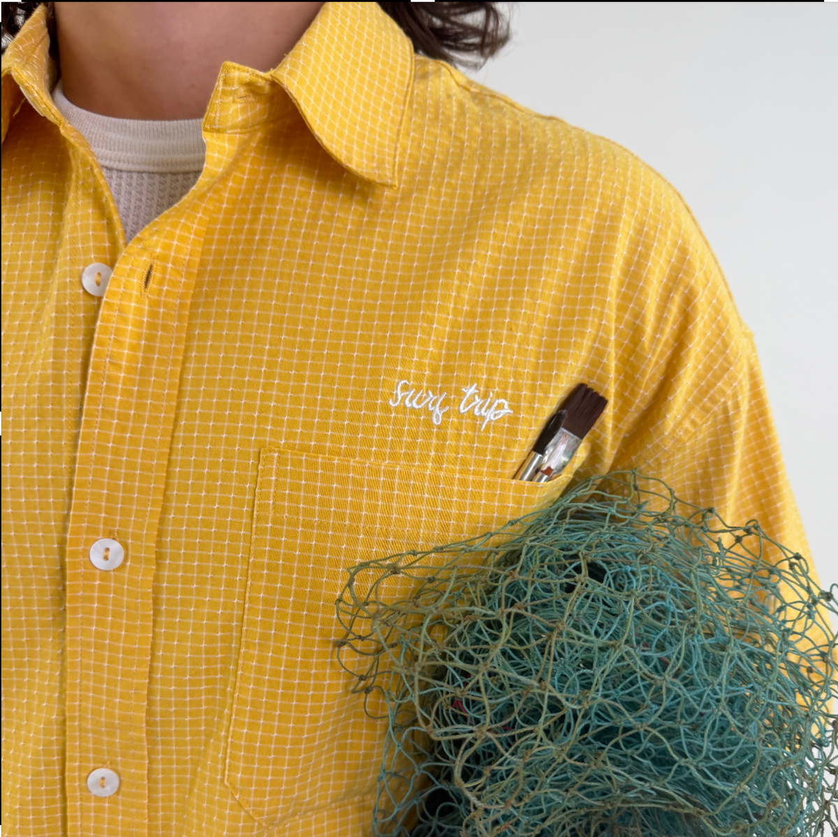 Caleb Button Up Yellow