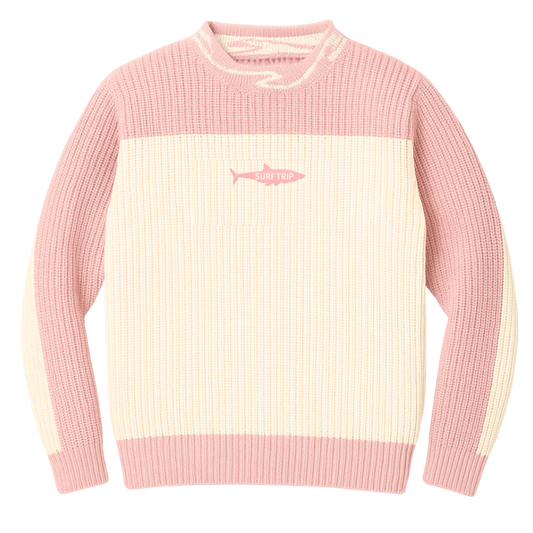 Shark Knit Sweater Sunset Pink