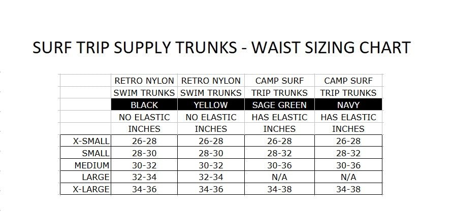 Camp Surf Trip Trunks Navy - Surf Trip Supply