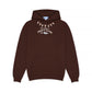 Shark Embroidered Hoodie Brown - Surf Trip Supply