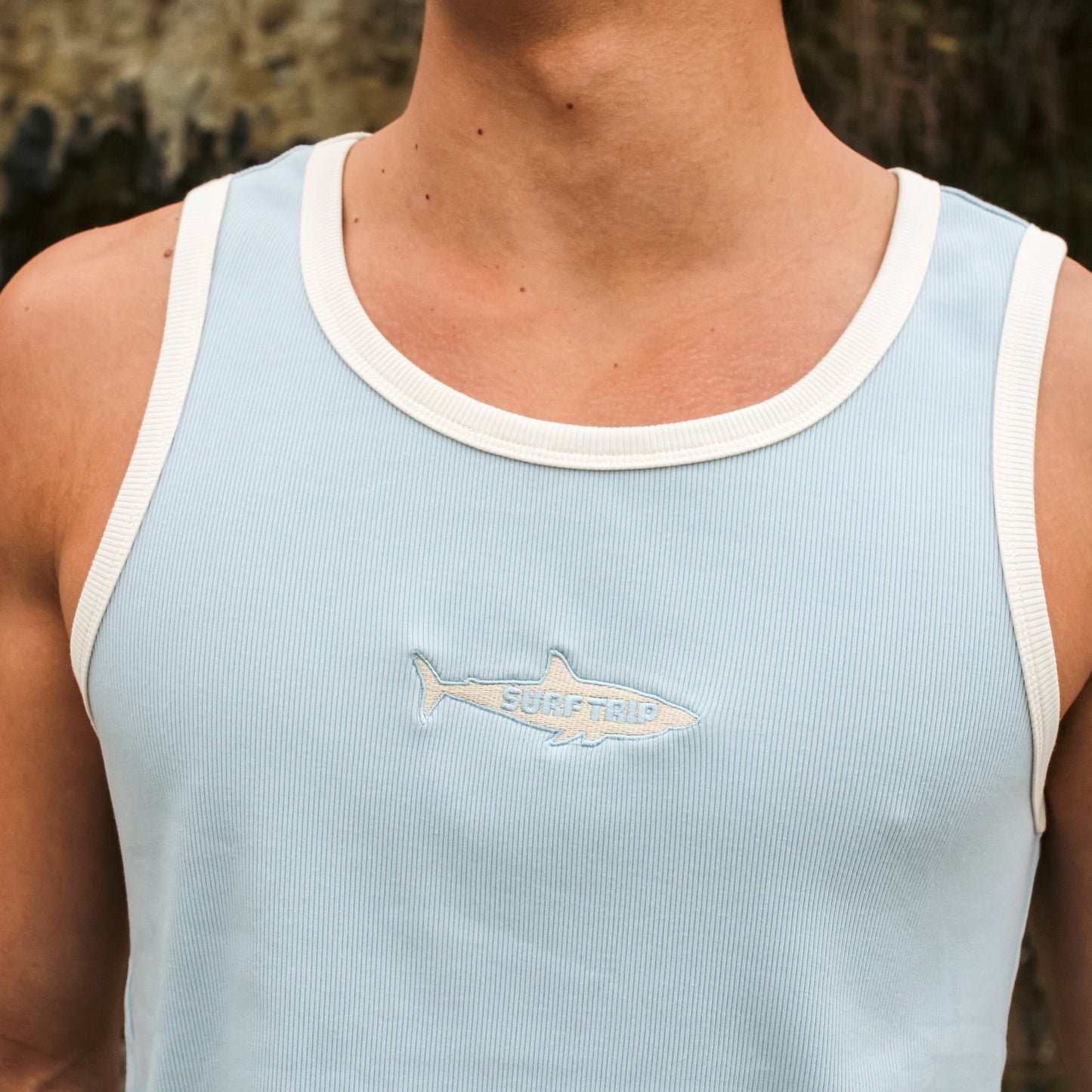 Shark Tank Top Blue - Surf Trip Supply