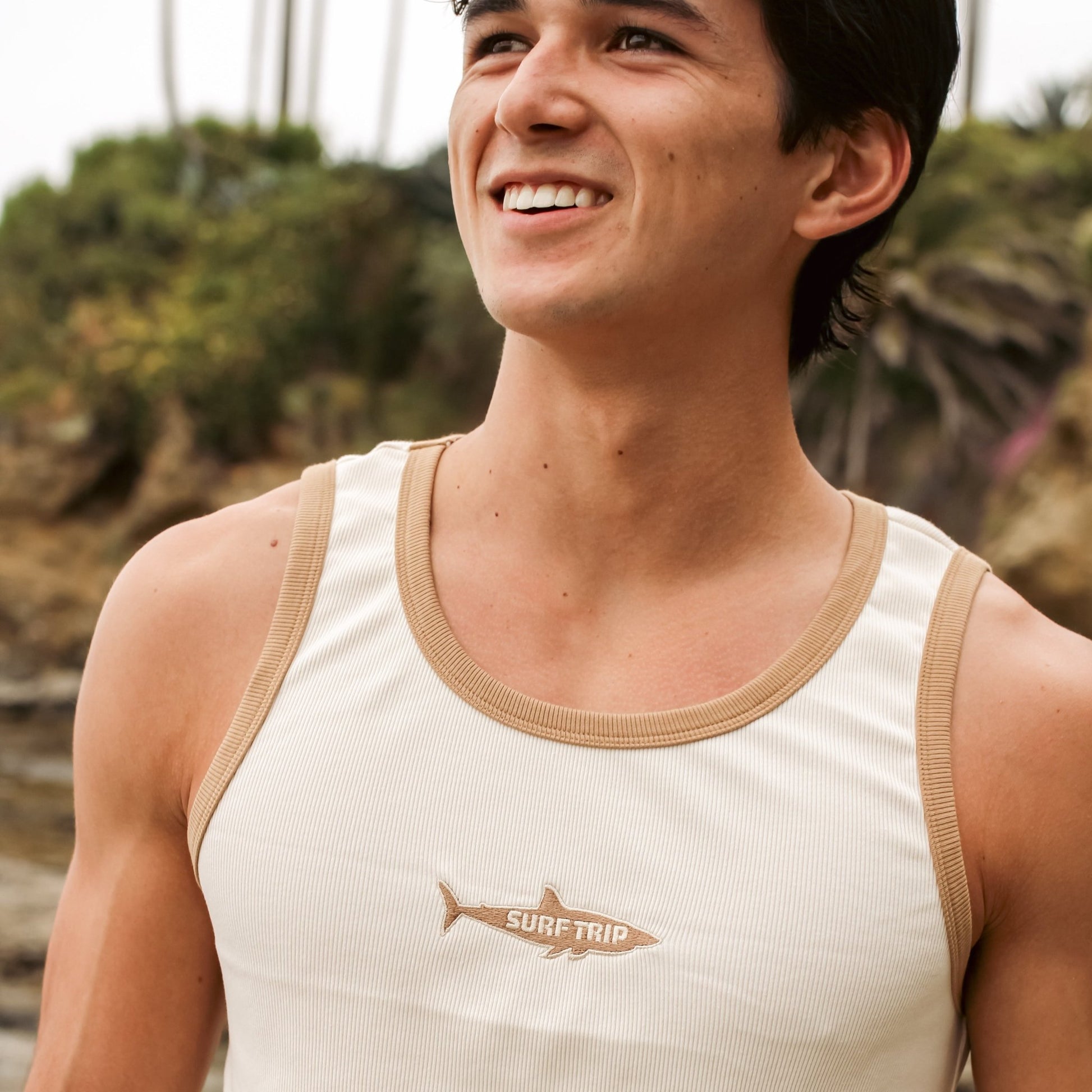 Shark Tank Top Brown - Surf Trip Supply