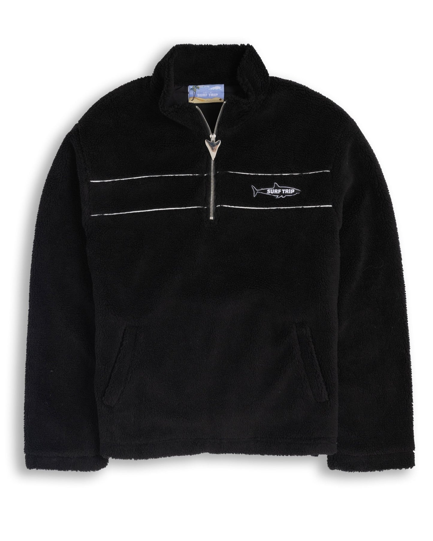 Sherpa Jacket Black PREORDER - Surf Trip Supply