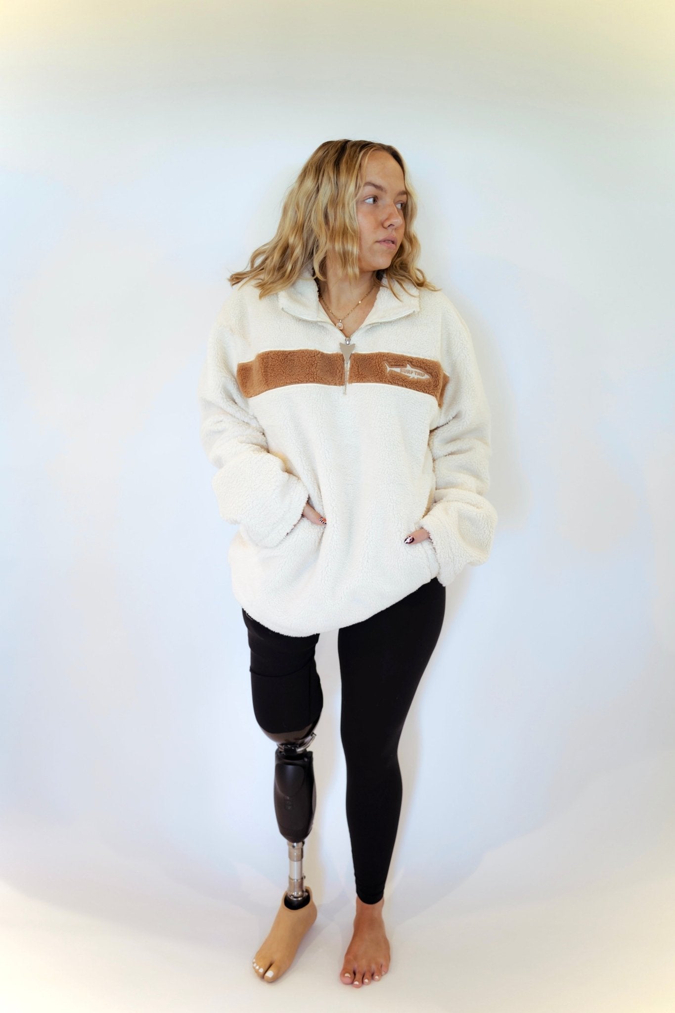 Sherpa Jacket Cream PREORDER - Surf Trip Supply