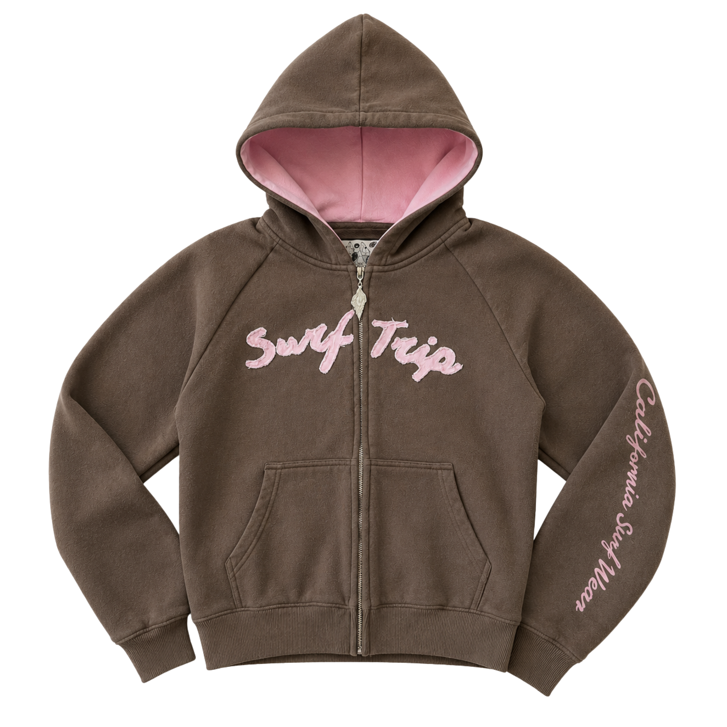 Sea Shell Zipup Hoodie Chocolate