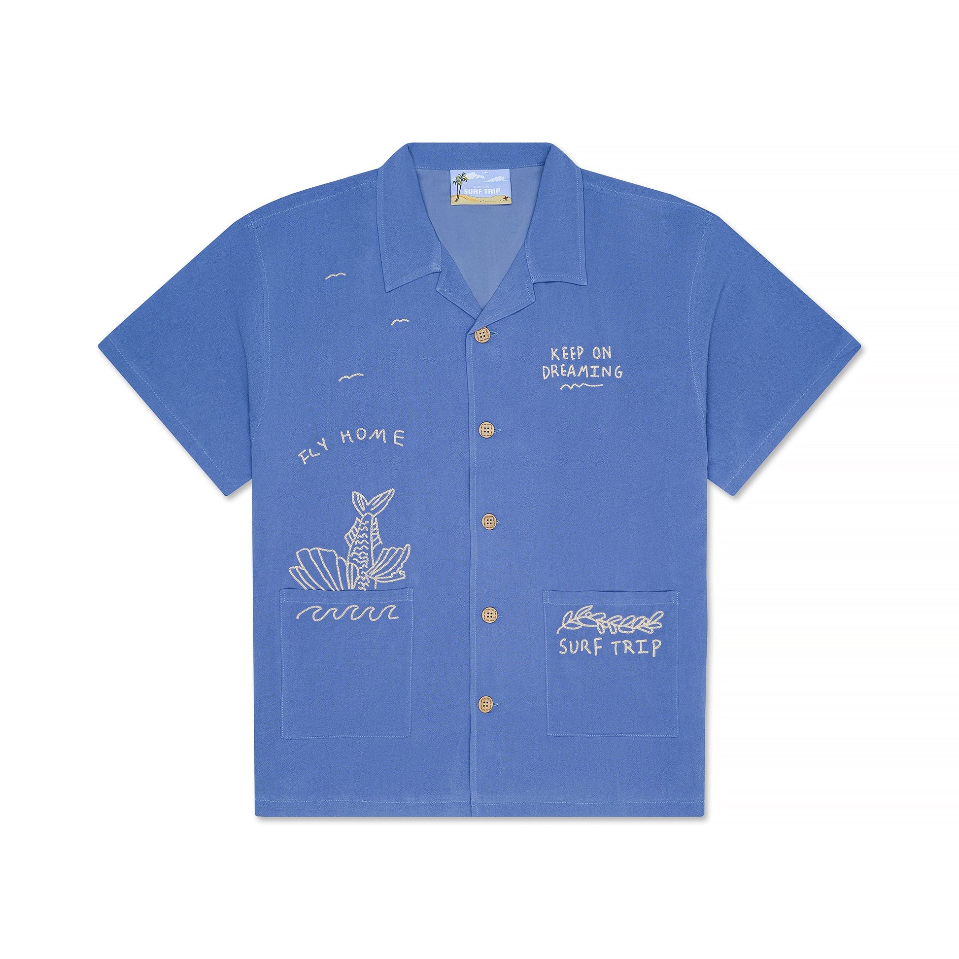 Yacht Day Button Up Blue - Surf Trip Supply