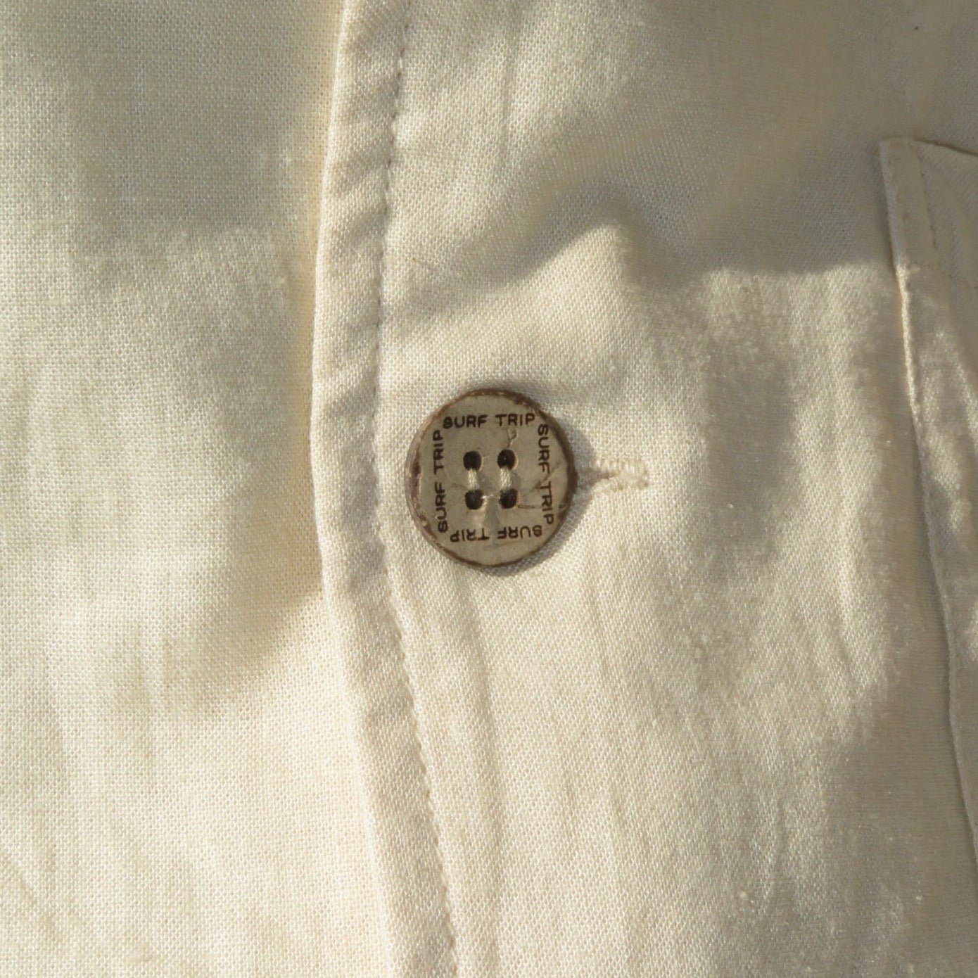 Yacht Day Button Up Cream - Surf Trip Supply