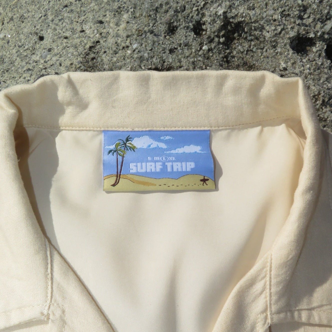 Yacht Day Button Up Cream - Surf Trip Supply