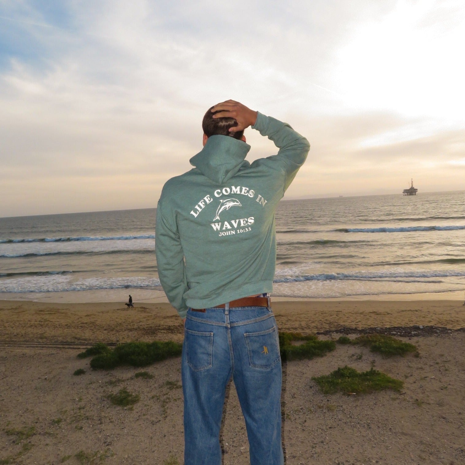 Life Comes In Waves Hoodie Surf Trip Supply