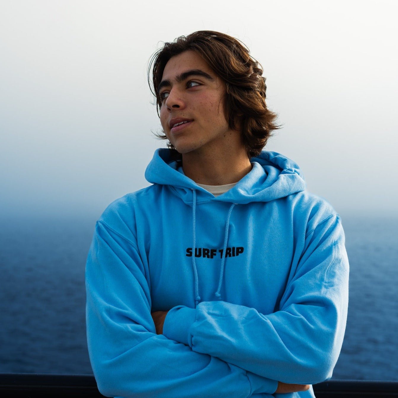 Longboard Larry Embroidered Hoodie - Surf Trip Supply