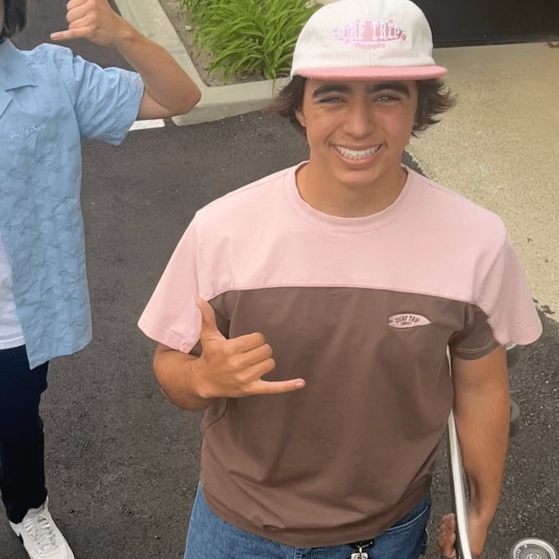 Pink Two Tone Ripper Shirt - Surf Trip Supply