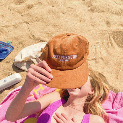 Pray For Surf Corduroy Hat - Surf Trip Supply