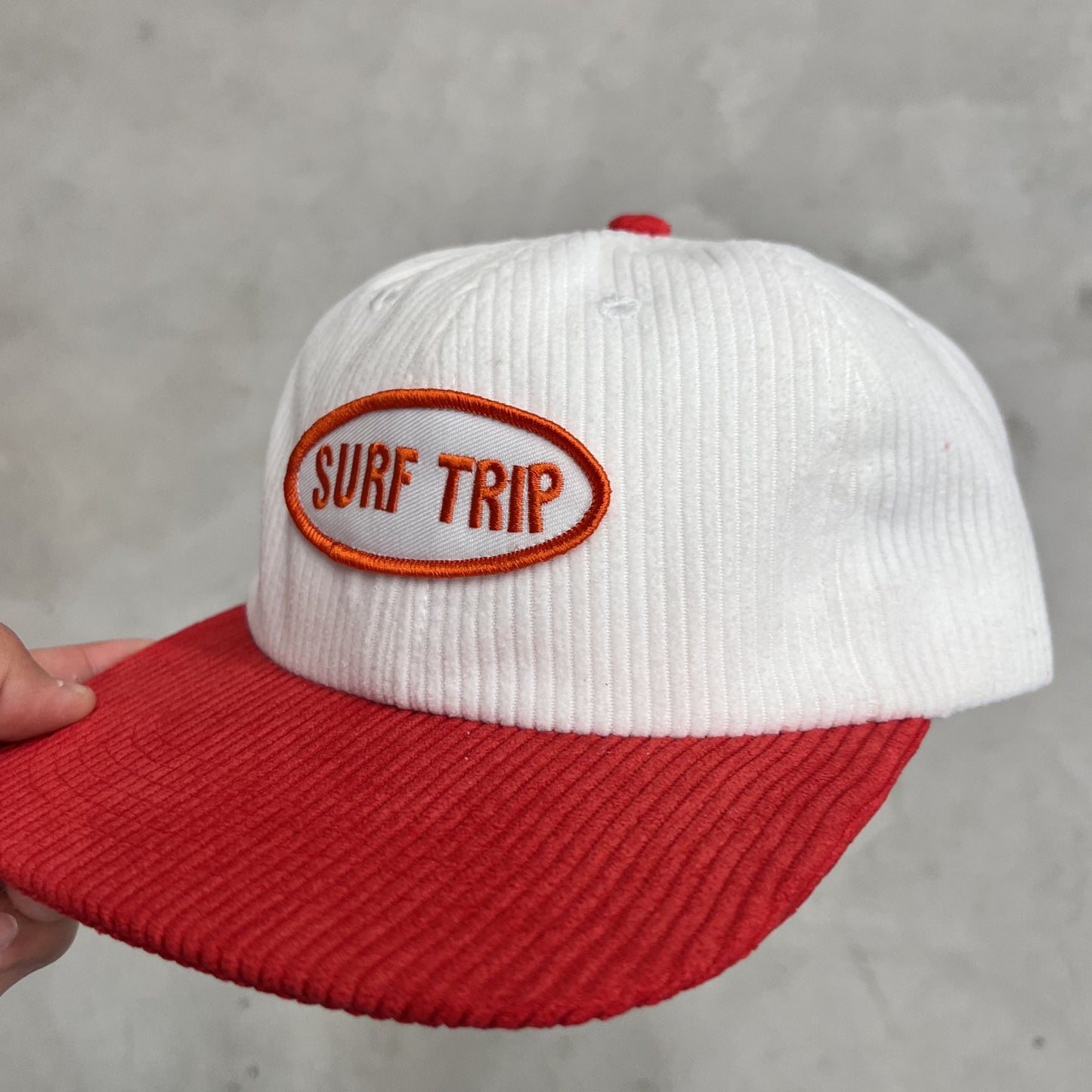 Red Corduroy Hat - Surf Trip Supply