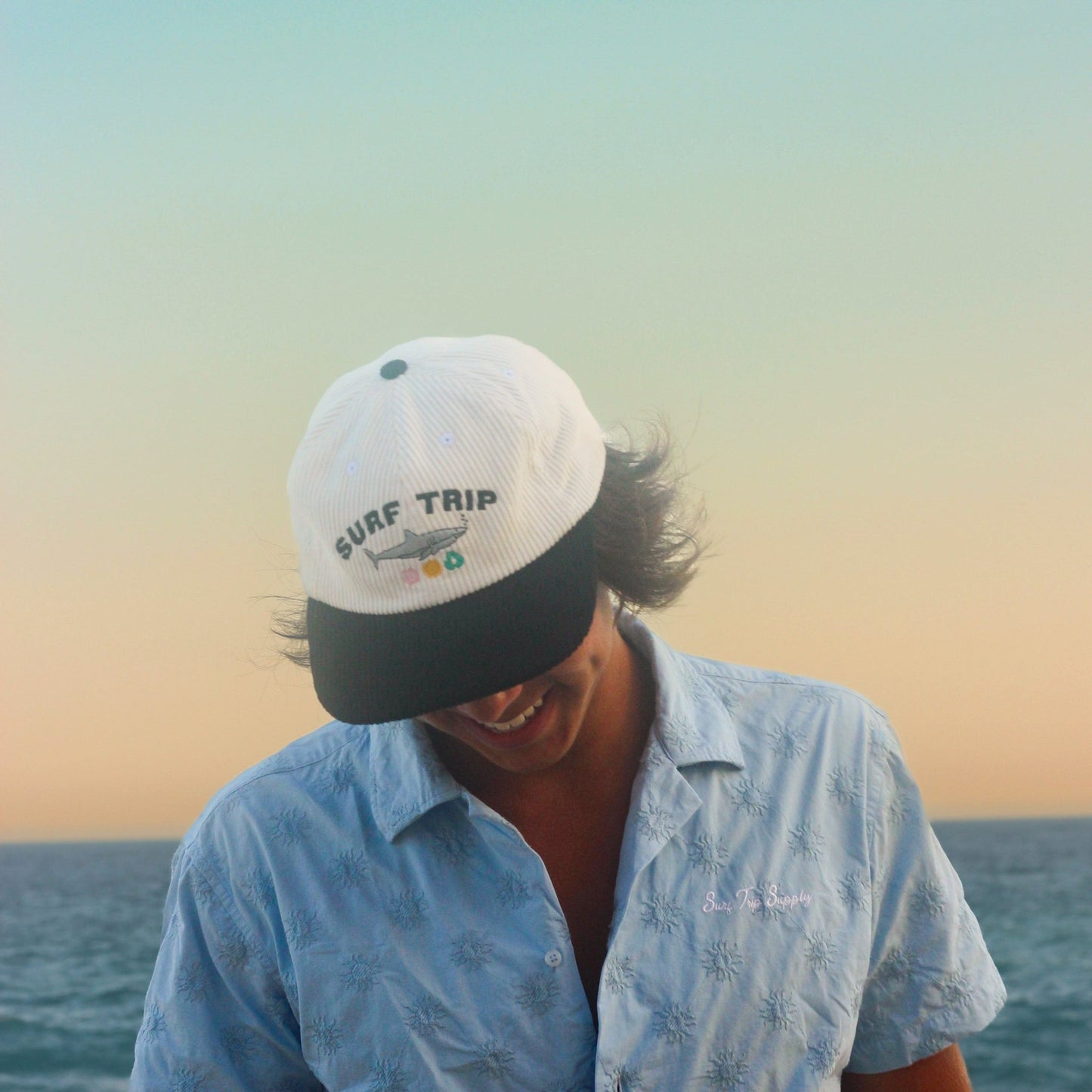 Shark Corduroy Hat - Surf Trip Supply