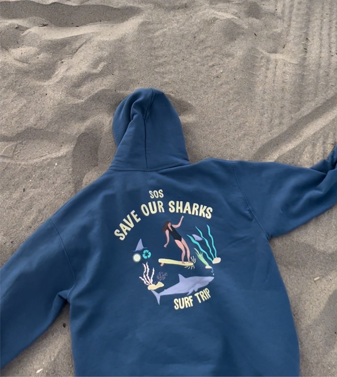 Shark Hoodie - Surf Trip Supply